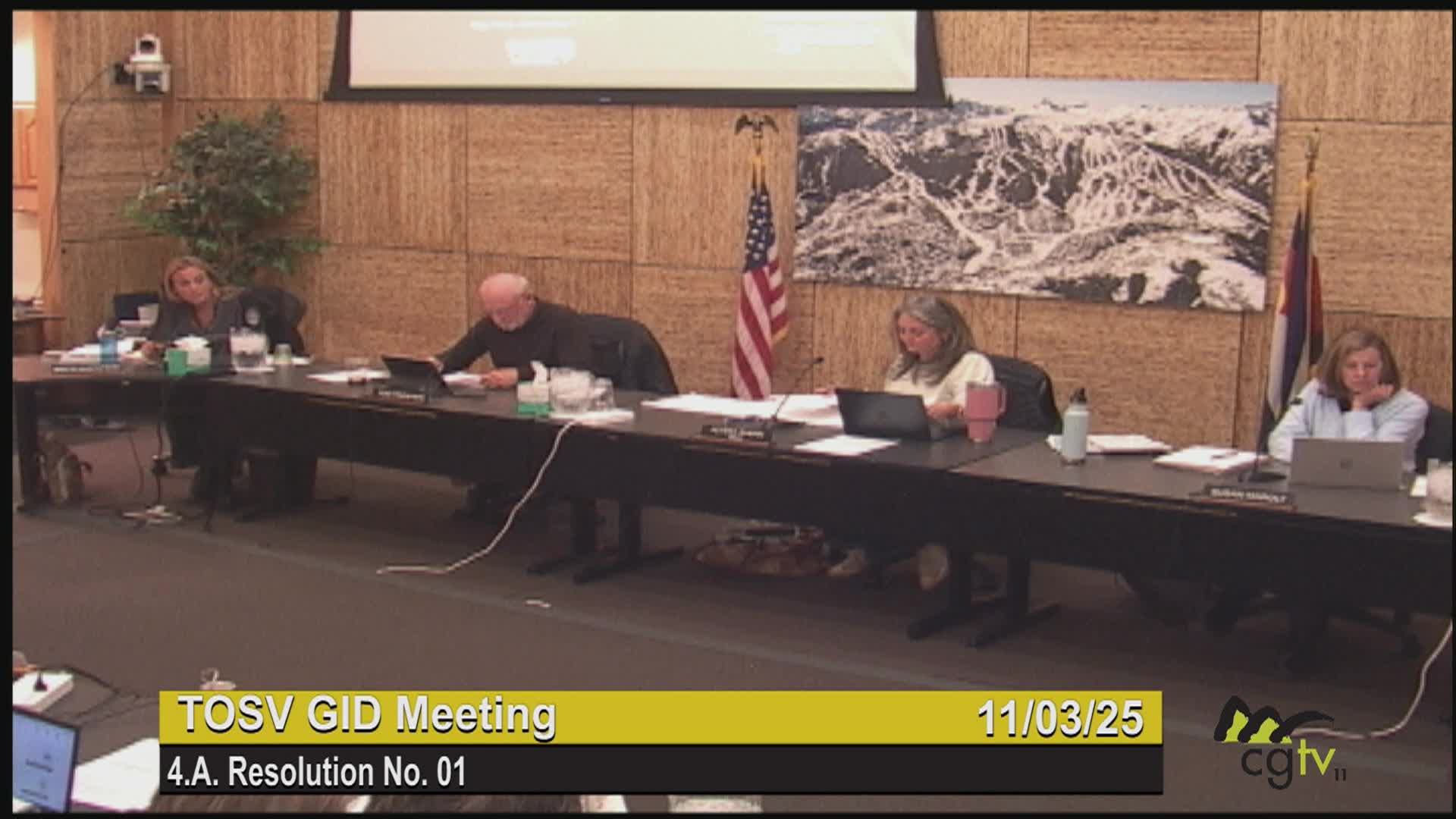 Town of Snowmass Village GID & Regular Meeting 10/20/25