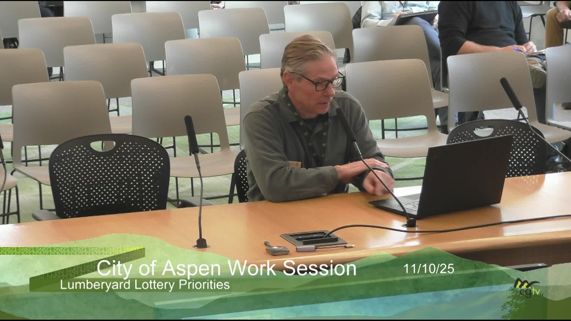 Aspen City Council Work Session 11/10/25