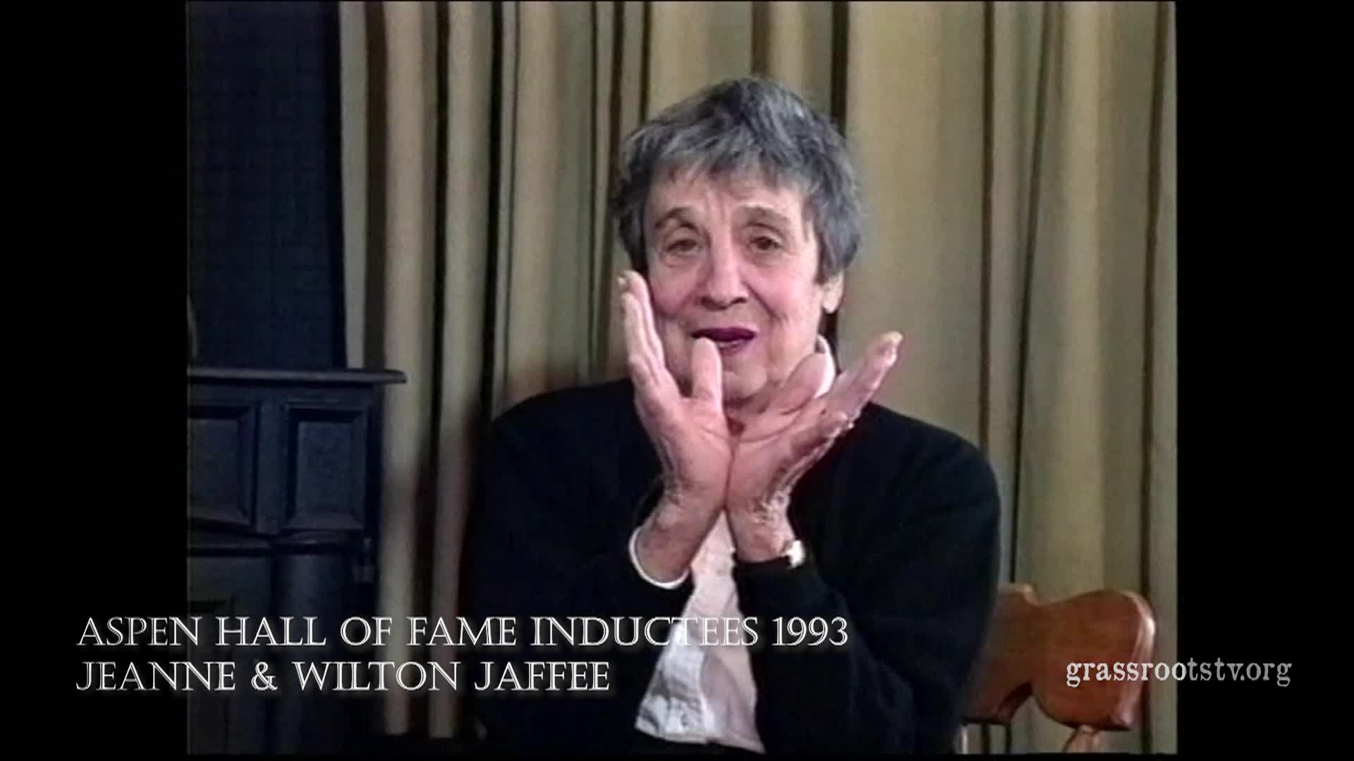 Aspen Hall of Fame 1993 inductees: Jeanne & Wilton Jaffee