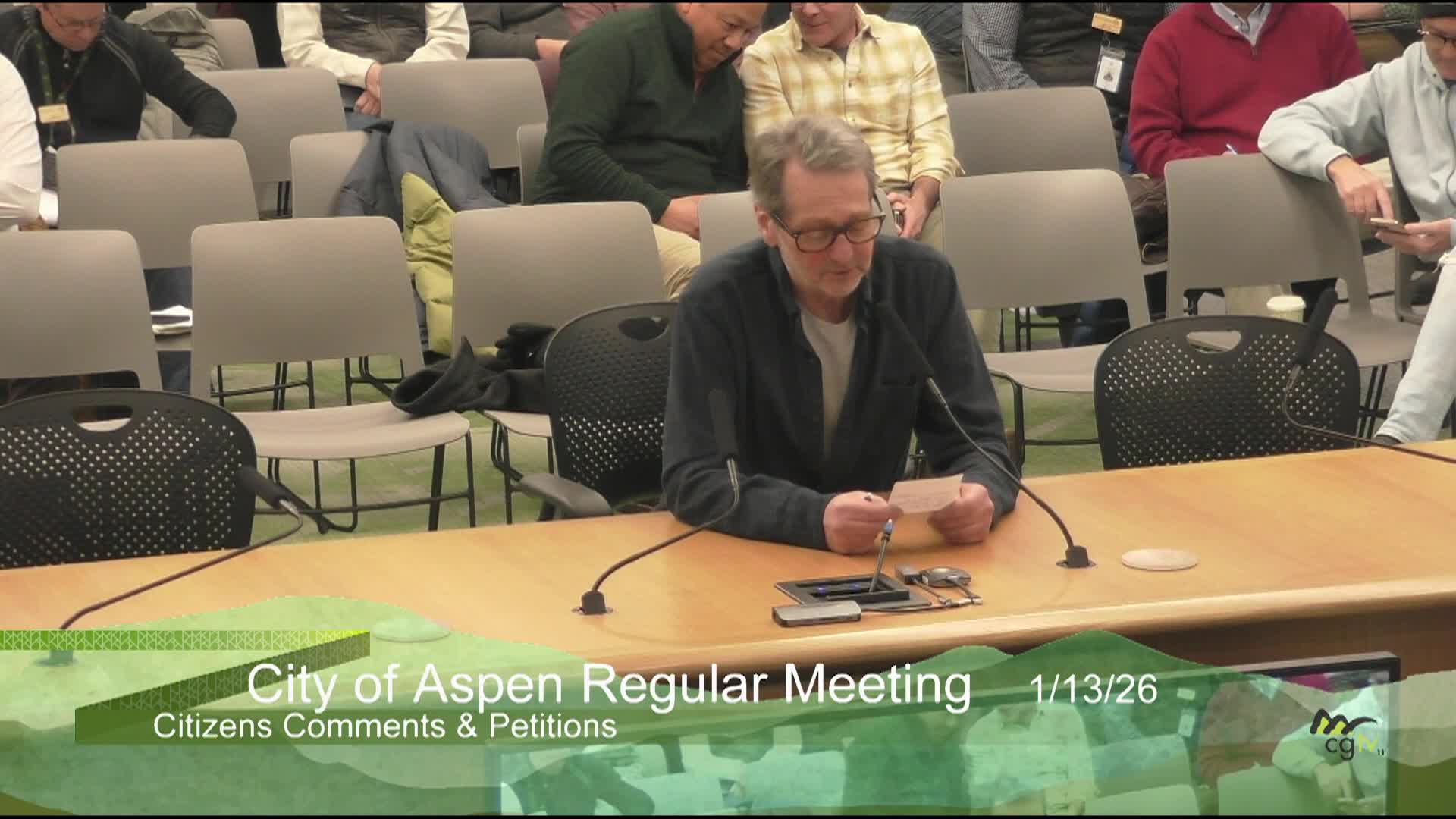 Aspen City Council Regular Meeting 1/13/26