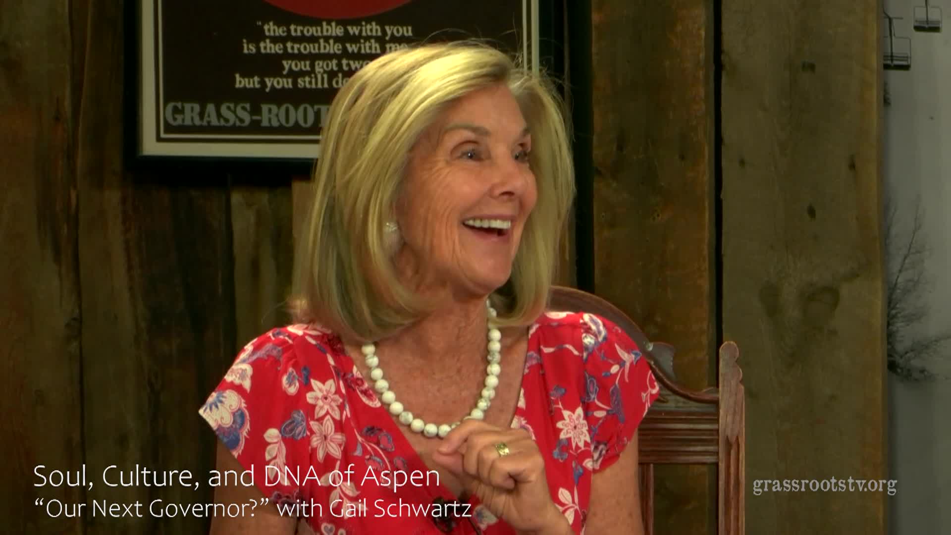 Soul, Culture, and DNA of Aspen: "Our Next Governor?" with Gail Schwartz