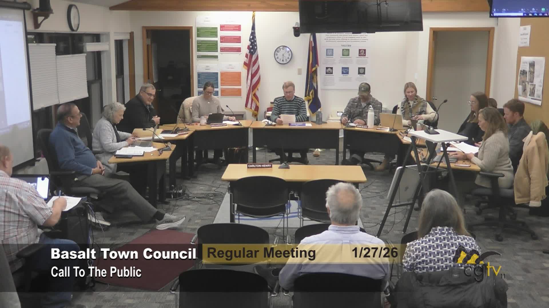 Basalt Town Council Regular Meeting 1/27/26