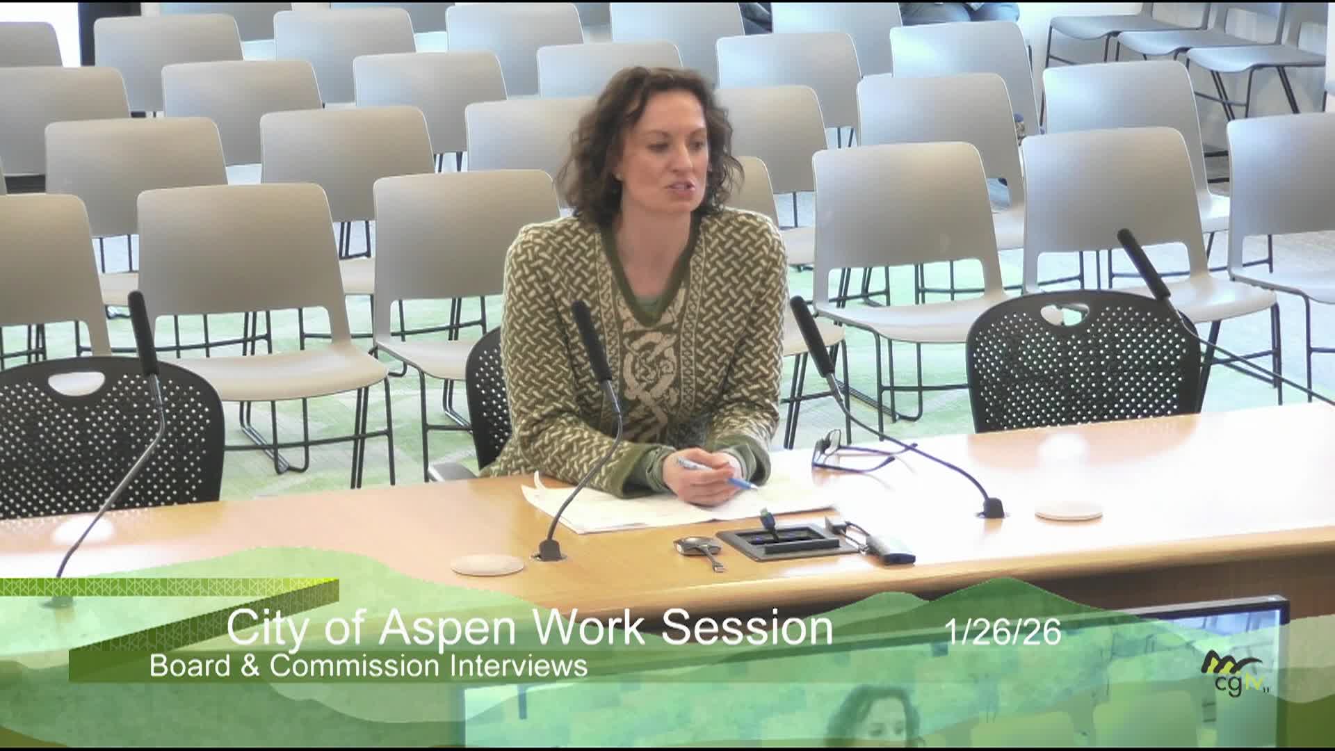 Aspen City Council Work Session 1/26/26
