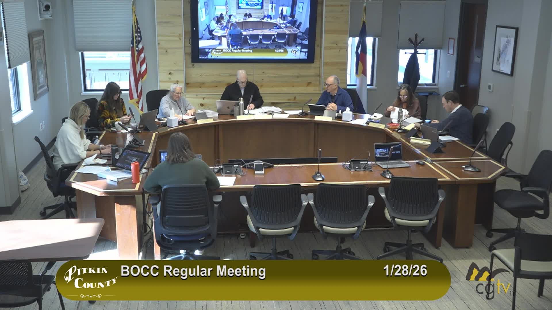 Pitkin County BoCC Regular Meeting 1/28/26