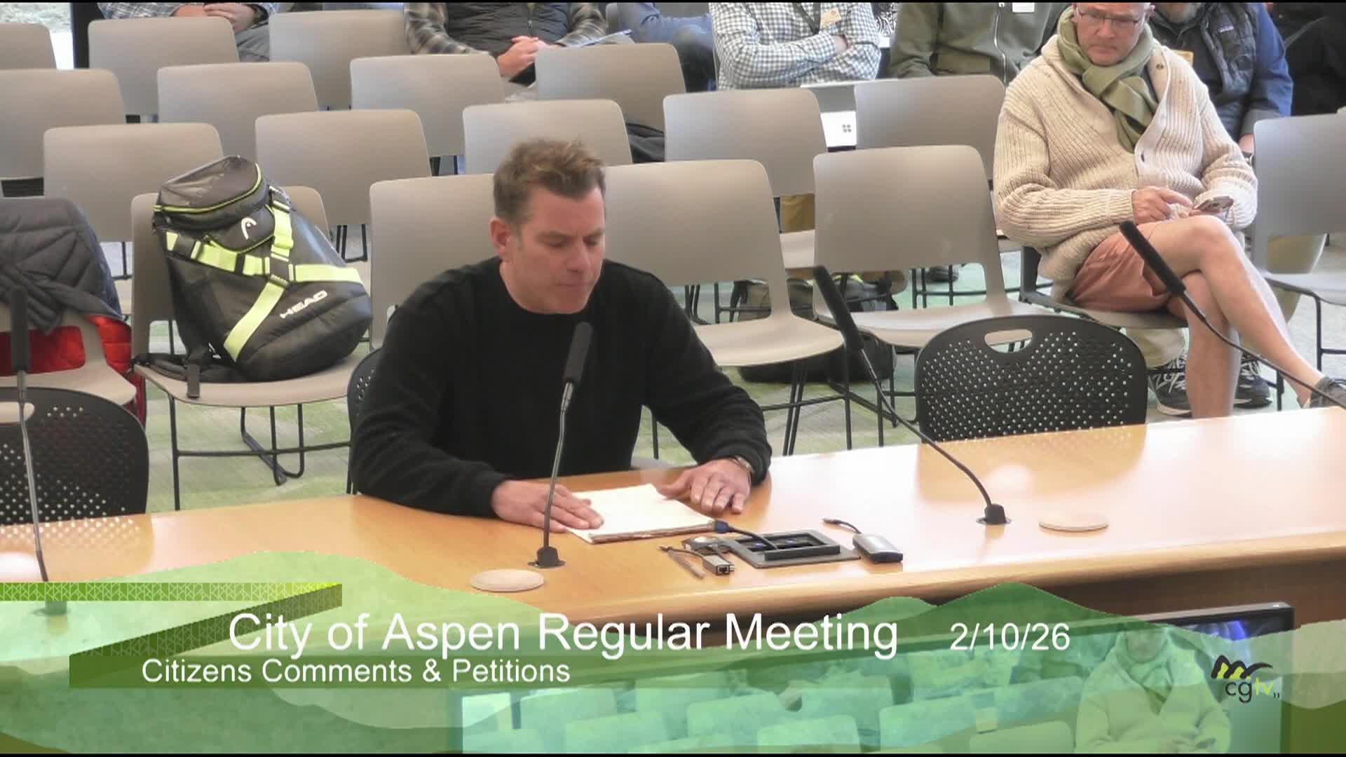 Thumbnail image for Aspen City Council Regular Meeting 2/10/26