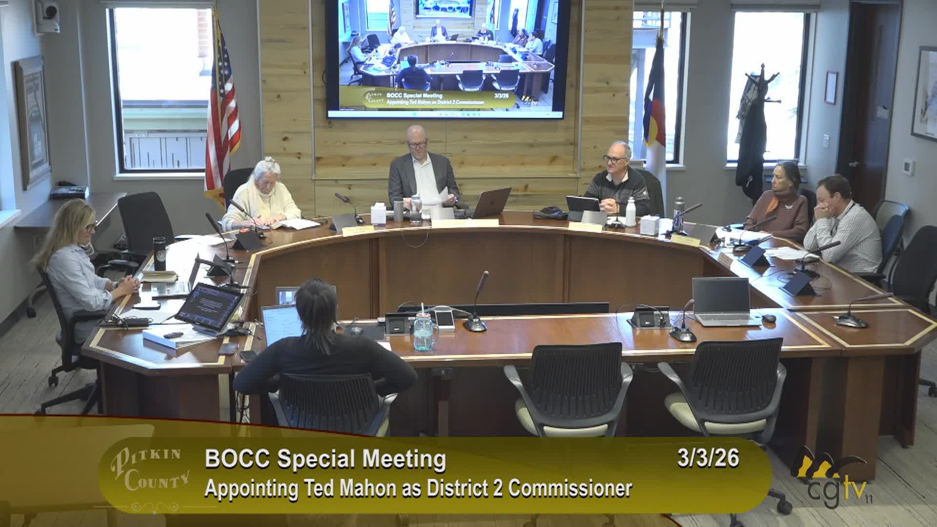 Thumbnail image for Pitkin County BoCC Work Session & Special Meeting 3/3/26