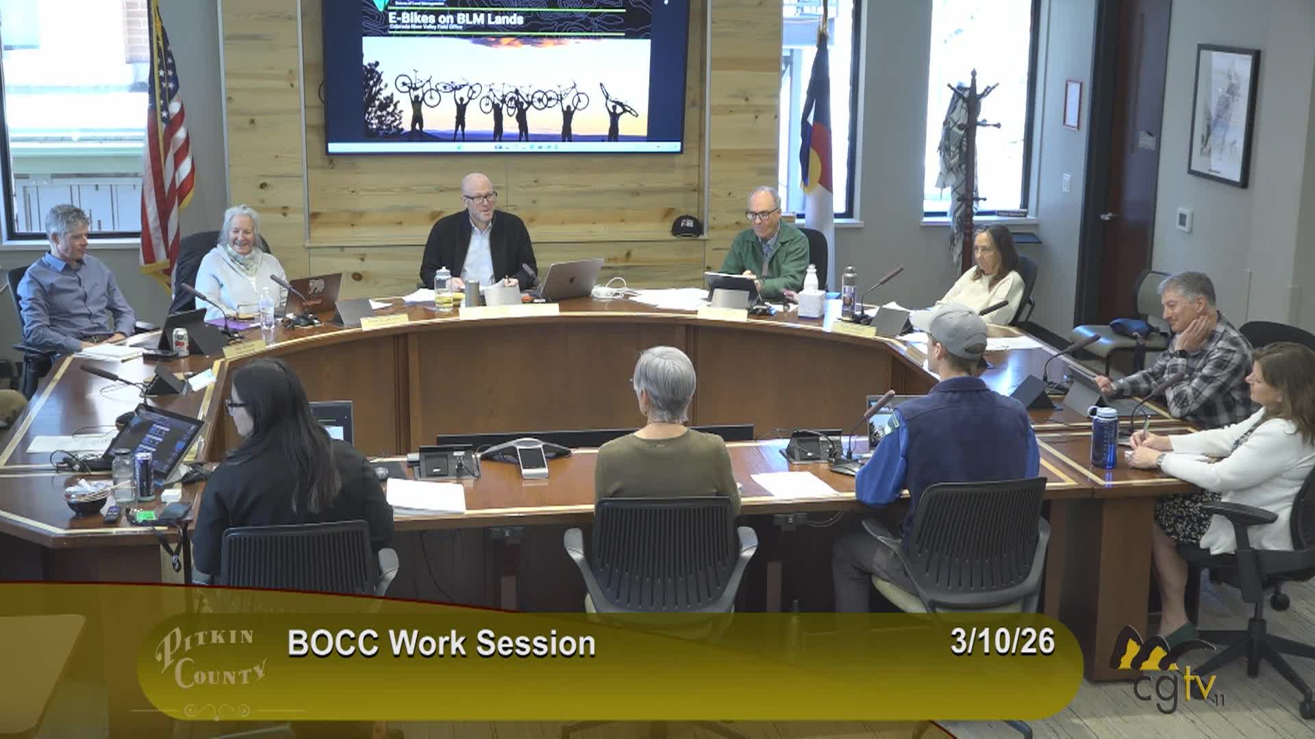 Thumbnail image for Pitkin County BoCC Work Session 3/10/26