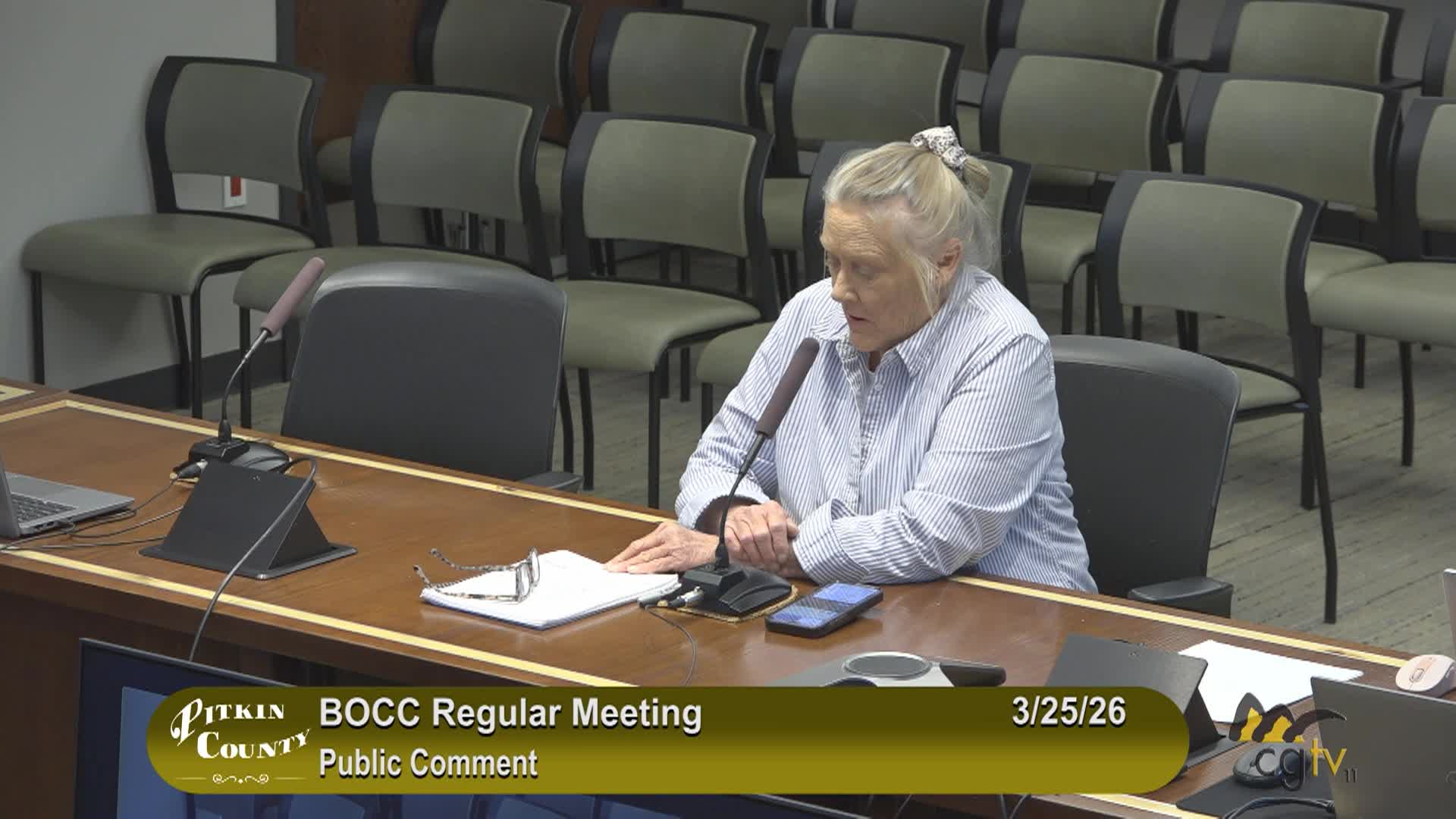 Thumbnail image for Pitkin County BoCC Regular Meeting 3/25/26