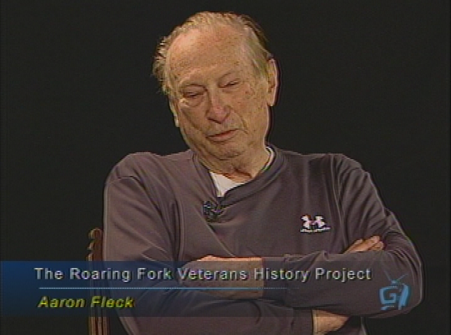 Thumbnail image for The Roaring Fork Veterans History Project in Association with the Aspen Historical Society and the Library of Congress presents:  Aaron Fleck - Sergeant, U.S. Army, World War II