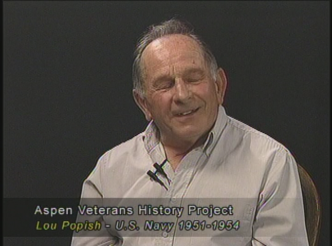 Thumbnail image for Roaring fork Veterans History Project hosted by Willard Clapper - Lou Popish - US Navy - Korean War (1951-54)