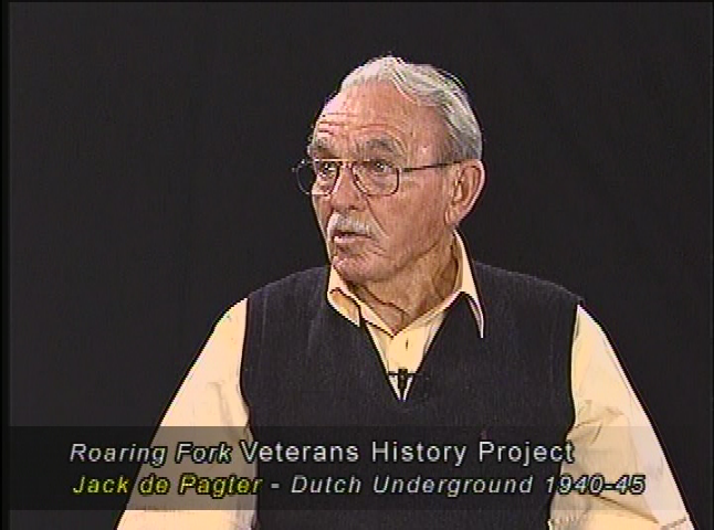 Thumbnail image for Roaring Fork Veterans History Project: Jack de Pagter - Dutch Underground (1940-45)