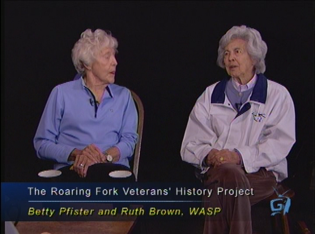 Thumbnail image for The Roaring Fork Veterans' History Project in Collaboration with the Aspen Historical Society presents: Betty Pfister and Ruth Brown - WASP: Women Airforce Service Pilots