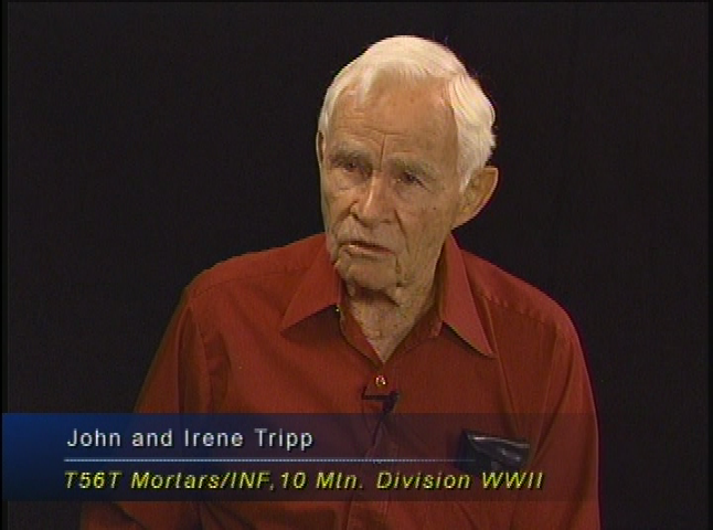 Thumbnail image for RFVHP -  John and Irene Tripp, U.S Army T56T Mortars/INF 10 Mtn. Div. WWII