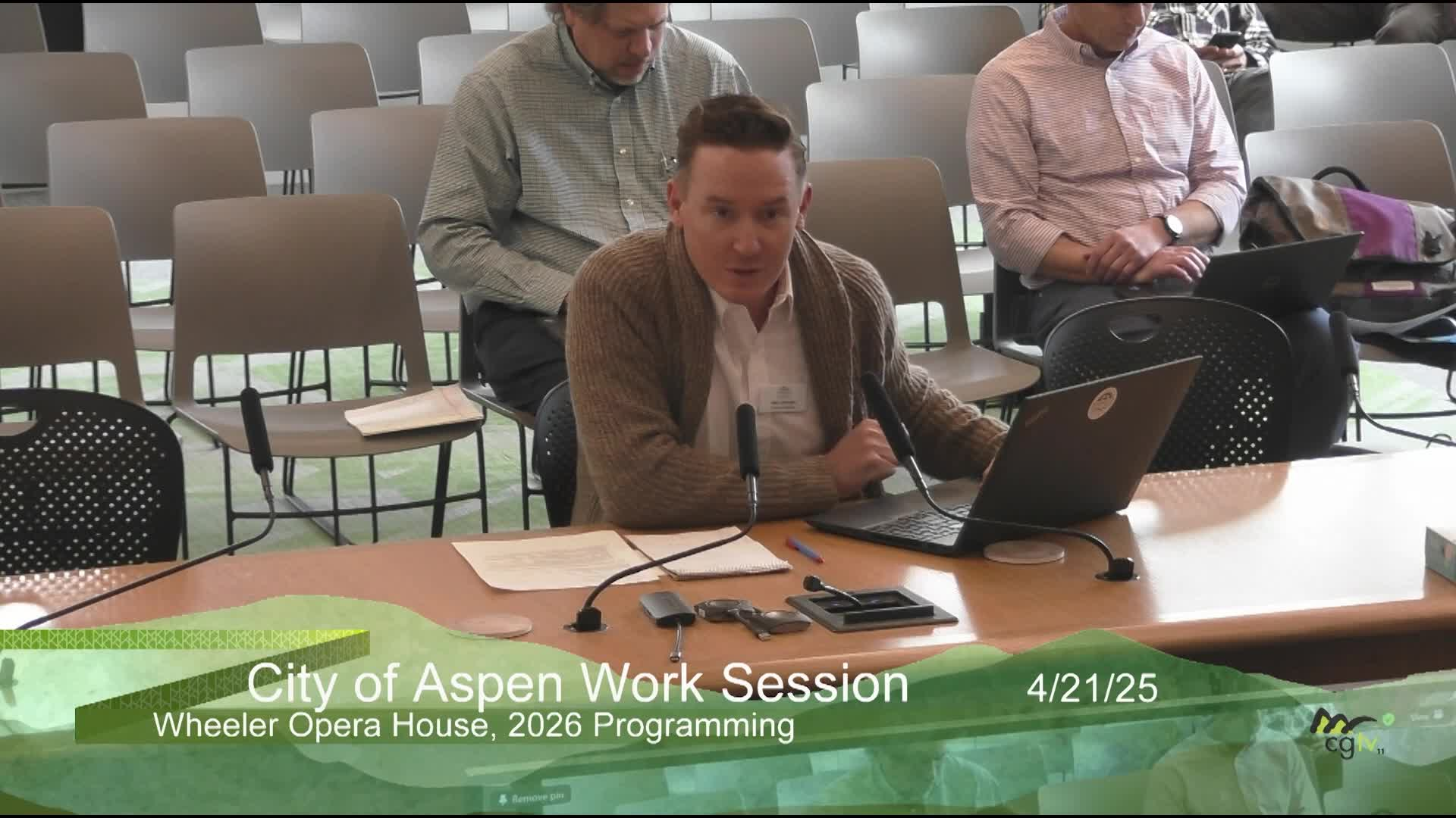 Thumbnail image for Aspen City Council Work Session 4/21/25