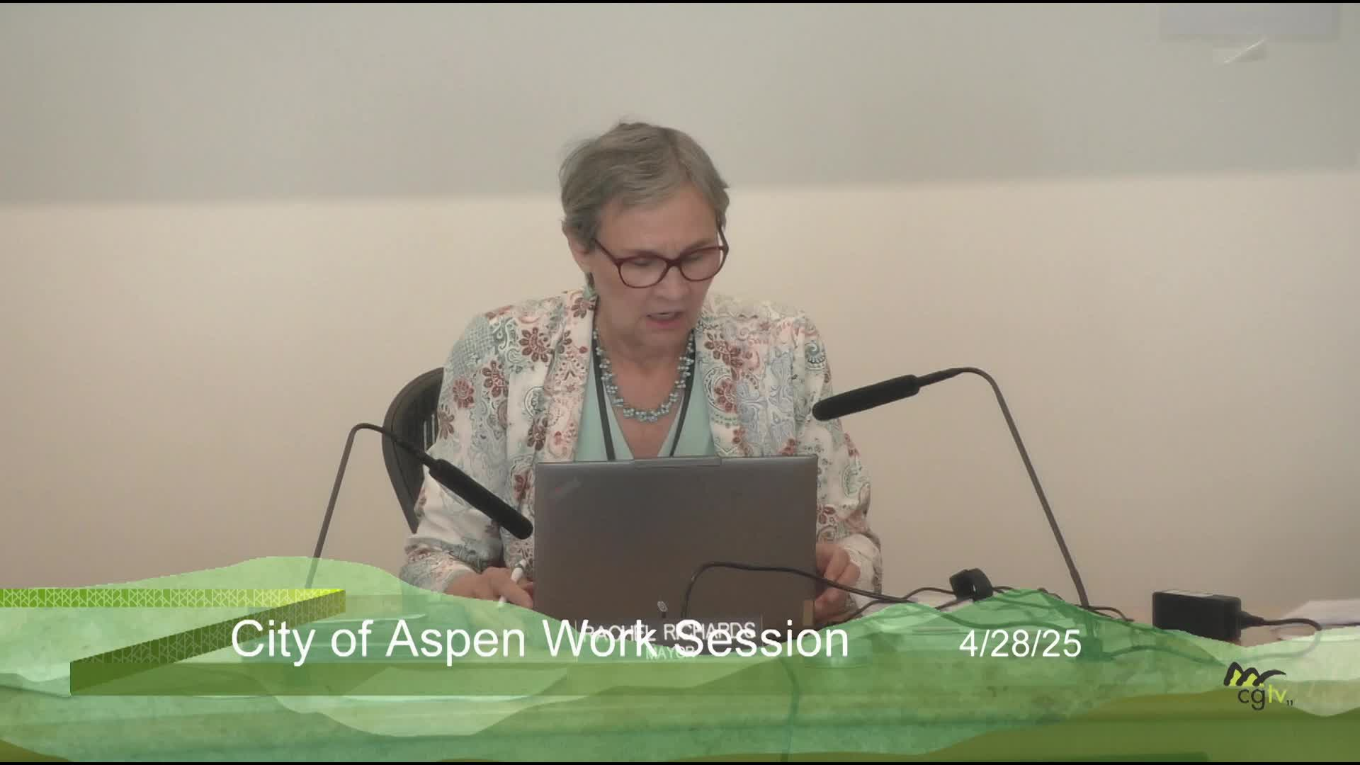 Thumbnail image for Aspen City Council Work Session 4/28/25