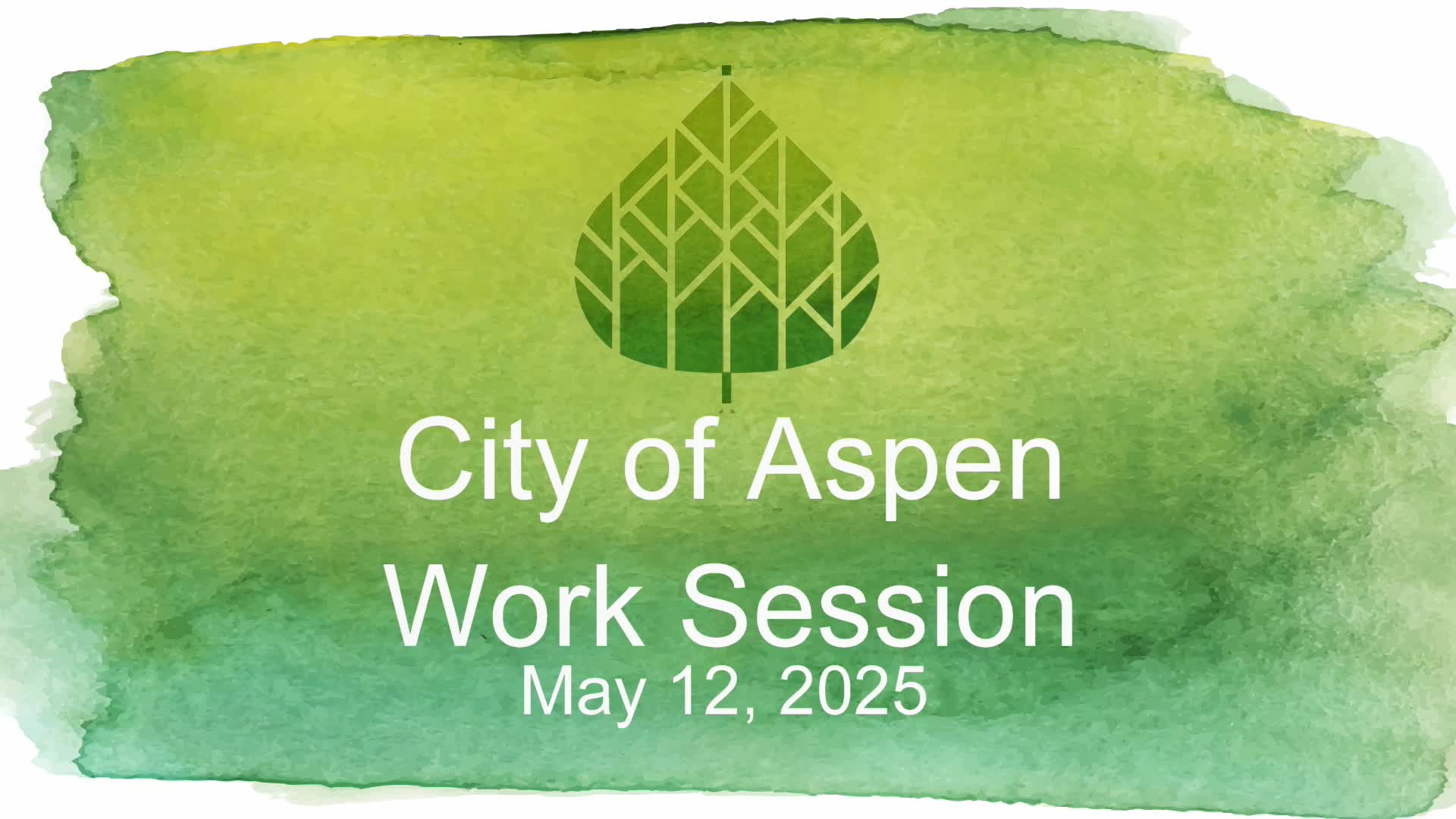 Thumbnail image for Aspen City Council Work Session 5/12/25