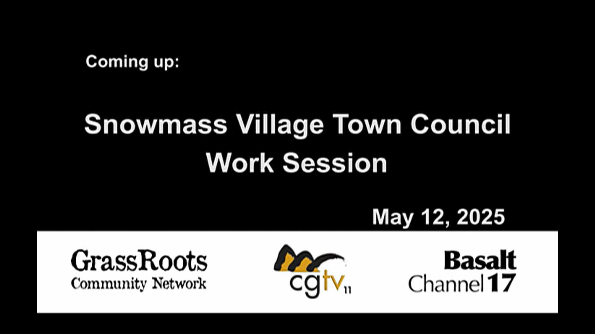 Thumbnail image for Town of Snowmass Village Work Session 5/12/25